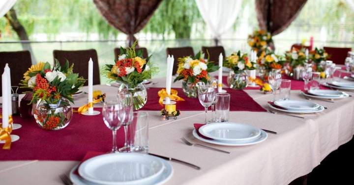 table de banquet réception Victoriaville