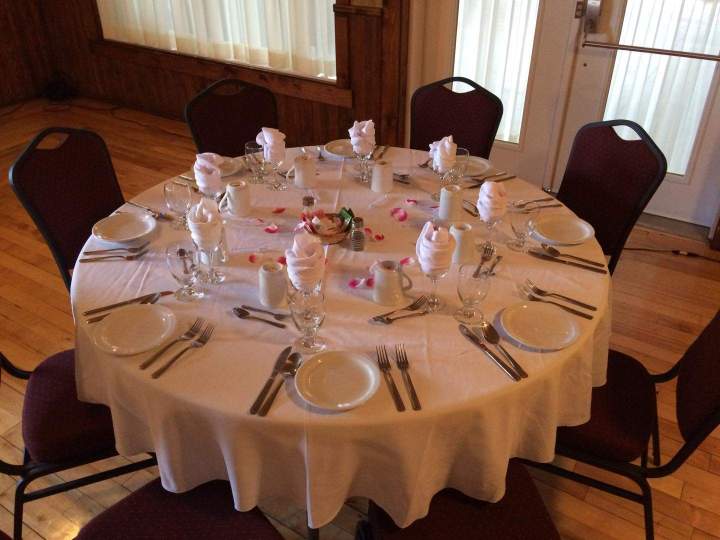 table de banquet salle de réception Victoriaville