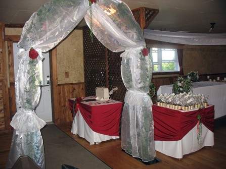 Arche mariage table cadeaux Victoriaville