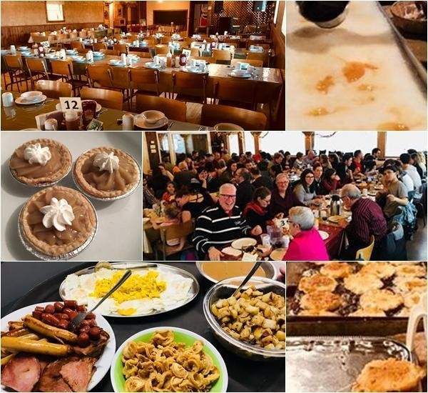 Collage repas salle cabane à sucre Victoriaville