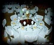 Tables rondes réception mariage Victoriaville